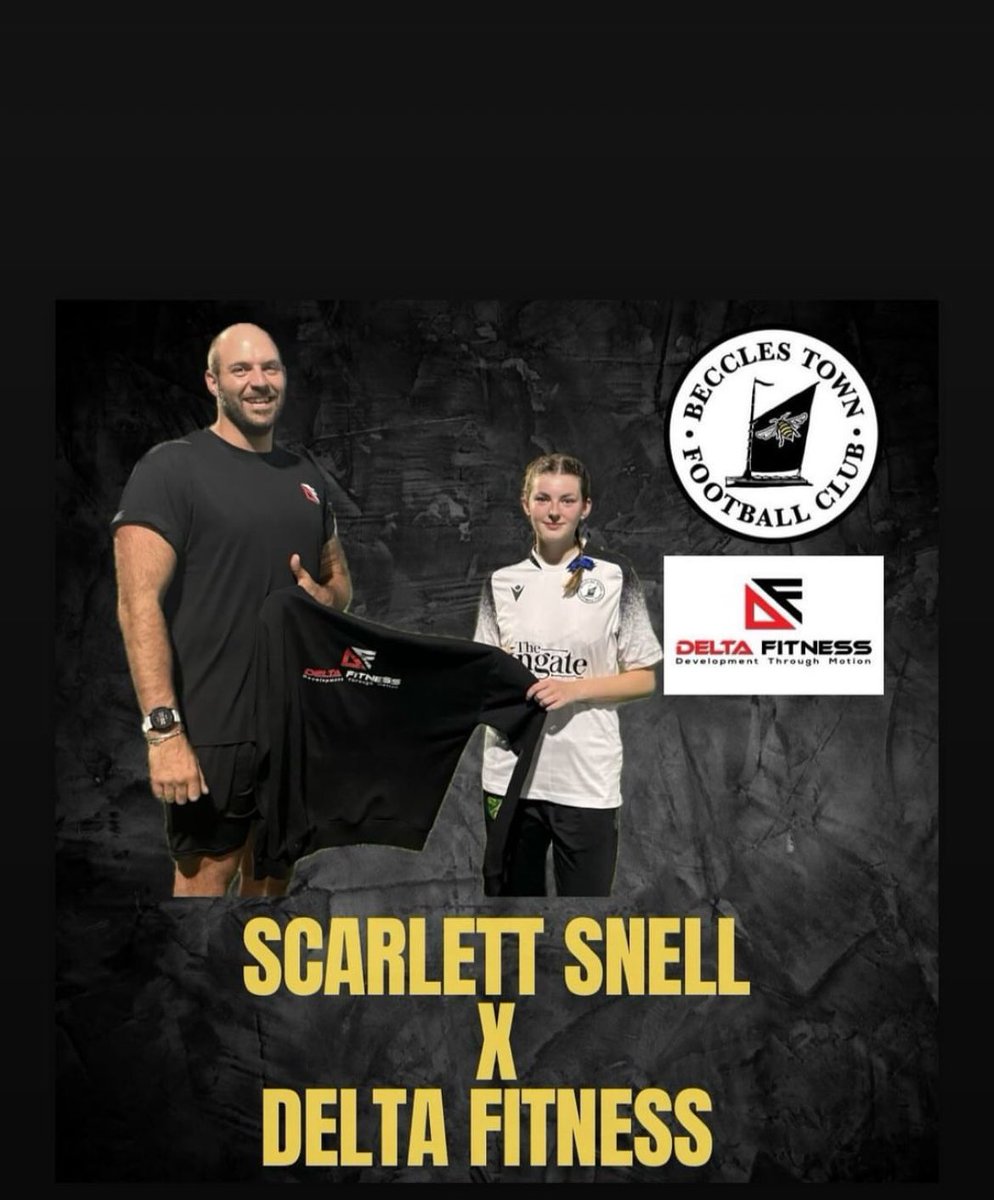11Beccles's tweet photo. Thank you Joe Tyson @DeltaFitness2 for the kind sponsorship of Scarlett. Roll on the new ladies football season ⚽️💪🏻👊🏻 
@NWGFL @BecclesFC @WF_East @SuffolkFA @NorfolkCountyFA https://t.co/ddTbi2VxhT