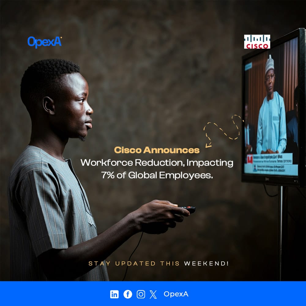 OpexA_org's tweet photo. *Cisco Cuts Jobs Again, Focuses on AI and Cybersecurity*
#OpexA
#OpexAInfo
#OpexATechNewsUpdate
#CiscoLayoffs
#TechIndustry
#Innovation
#WorkplaceCulture
#TechNews" https://t.co/XwUW2gYft3