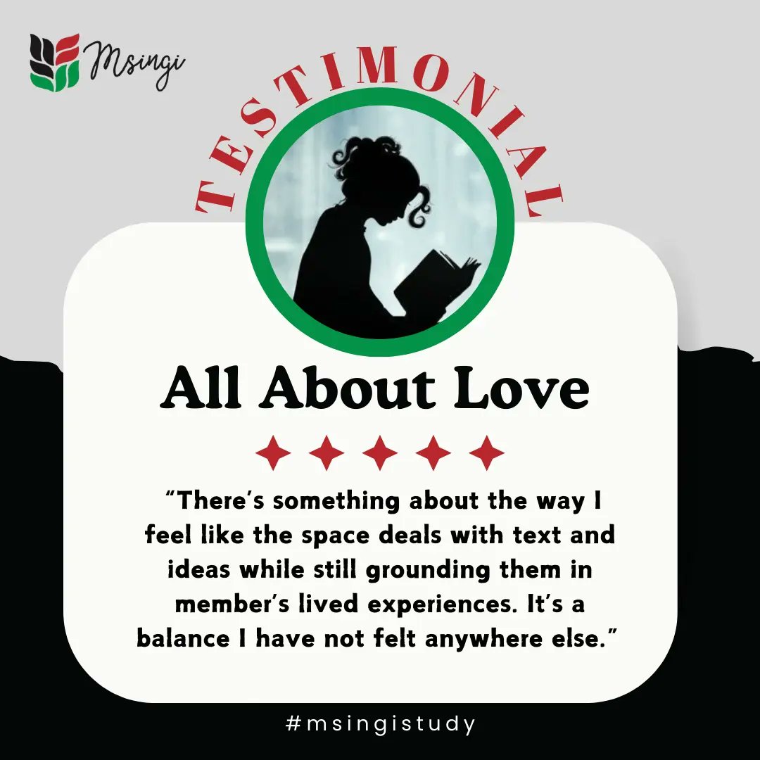 MsingiTrust's tweet photo. A community book study has the potential to promote increased enjoyment of books and changes in literacy practices among community members.
#MsingiStudy https://t.co/IOPBw8BMB5