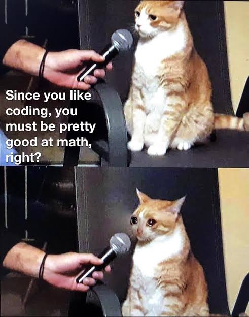 Shefali__J's tweet photo. As a programmer, are you good at math? https://t.co/BVViiehTjj