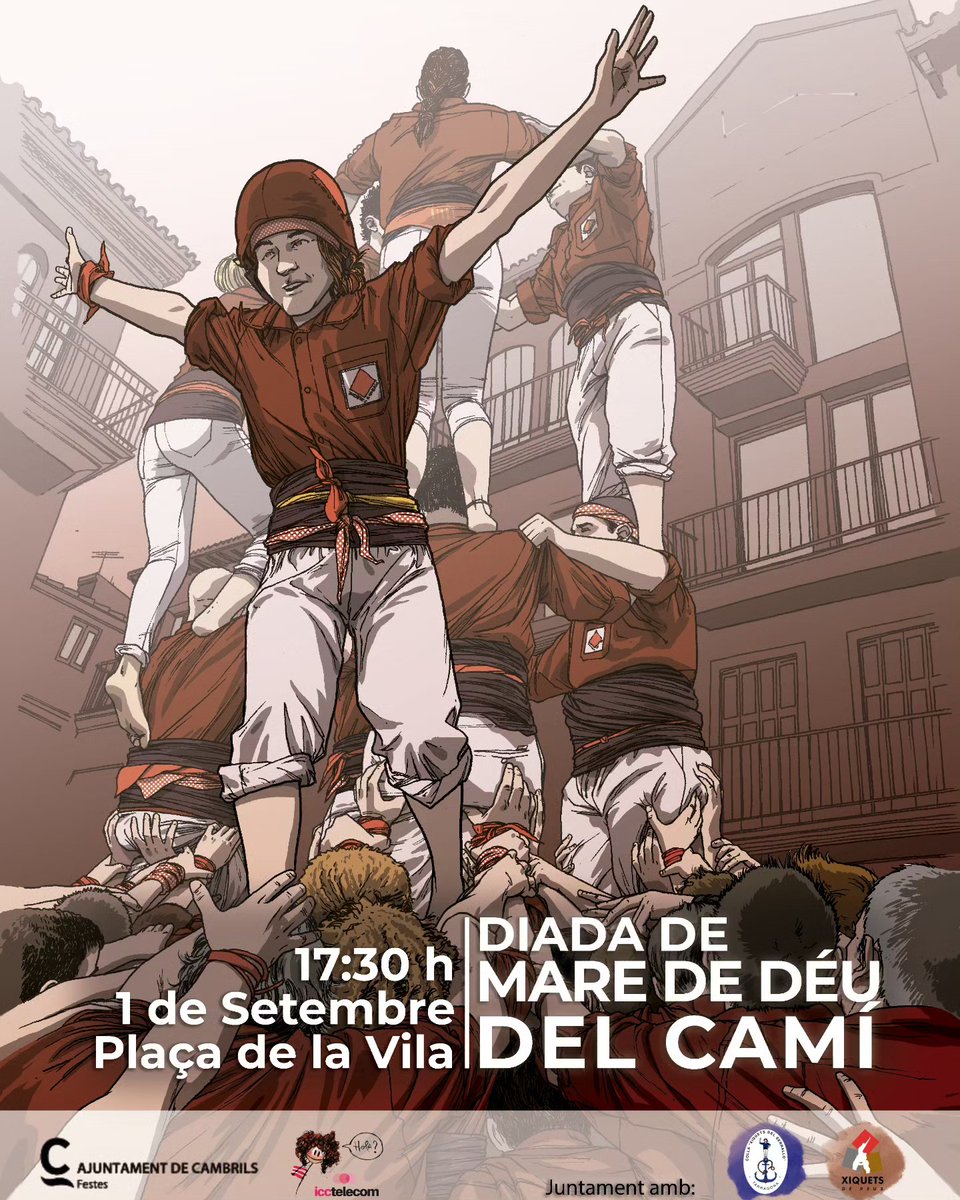 Costa Daurada (@costadauradatur) on Twitter photo 👋 Els @xiquetscambrils ja escalfen motors de cara a la diada de la Mare de Déu del Camí, Festa Major de la ciutat. Us hi esperem l'1 de setembre a la tarda!
Més info 👉 tuit.cat/w26QR
<a href="/ajcambrils/">Ajuntament Cambrils</a> <a href="/CambrilsTurisme/">Cambrils Turisme</a> #CostaDaurada 👋 Els @xiquetscambrils ja escalfen motors de cara a la diada de la Mare de Déu del Camí, Festa Major de la ciutat. Us hi esperem l'1 de setembre a la tarda!
Més info 👉 tuit.cat/w26QR
<a href="/ajcambrils/">Ajuntament Cambrils</a> <a href="/CambrilsTurisme/">Cambrils Turisme</a> #CostaDaurada