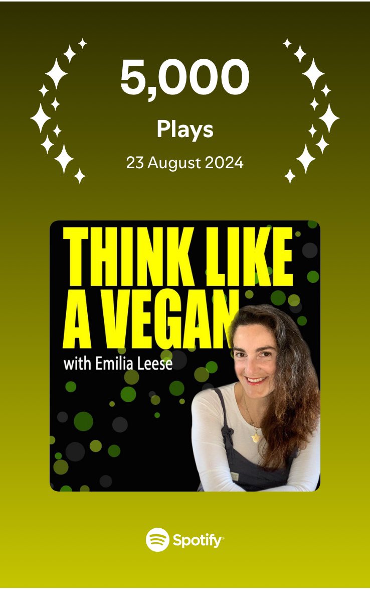 Gotta say: just wow 🤯. Thank you for listening. Thank you to all my guests. And thank you Bloody Vegans Productions for making <a href="/ThinkingVegan/">The Thinking Vegan</a> podcast sound so good. Streaming on all platforms and part of <a href="/iRoarNetwork/">iROAR Podcasting Network</a> 
@unbounders