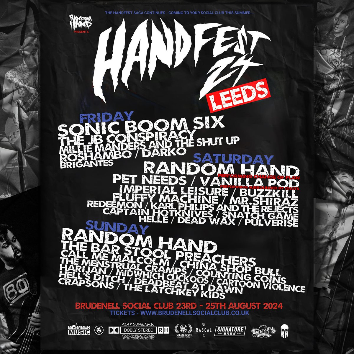 Nath_Brudenell's tweet photo. The best of the UK Ska Punk scene, @RandomHandUK bring HandFest back to The Brudenell for 3 days! 🕺

Ft. @SonicBoomSix / @jbconspiracy / @MillieManders / @roshamboskacore / Darko / Brigantes 

Doors tonight @ 18:00- final weekend tickets below. 👇

️➡️ https://t.co/4Af2HwSqM3 https://t.co/kWD4idUovI