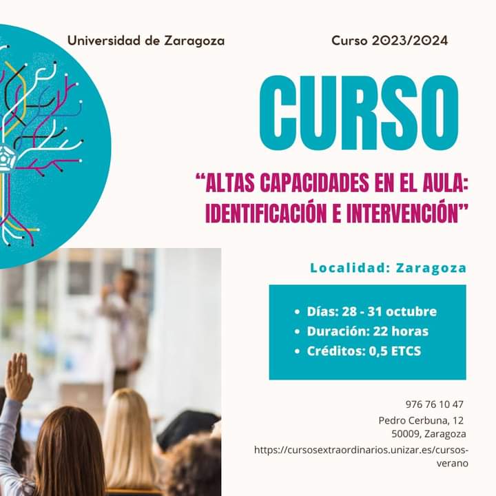 📘Curso coordinado por <a href="/ferlade/">Fernando Latorre Dena</a> <a href="/ouad_unizar/">OUAD_Unizar</a> y <a href="/alkirova82/">Alberto Quílez Robres</a> con el fin de cubrir la necesidad informativa y formativa para la comprensión y actuación con el estudiantado de #AltasCapacidades

Inscripciones aquí🔗bit.ly/4dVCBcw