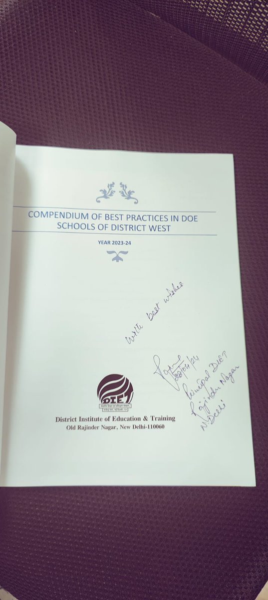 A published record is an authentic proof of all the well-planned efforts. DIET Rajender Nagar published teacher's best practices in the Compendium. Proud to be a part of contributors' team and getting my article published.
<a href="/Dir_Education/">DIRECTORATE OF EDUCATION Delhi</a> 
<a href="/SCERT2021/">SCERT Delhi</a>
<a href="/DIETRNDELHI/">DIETRNDELHI</a> 
<a href="/District_WA/">district WA</a>