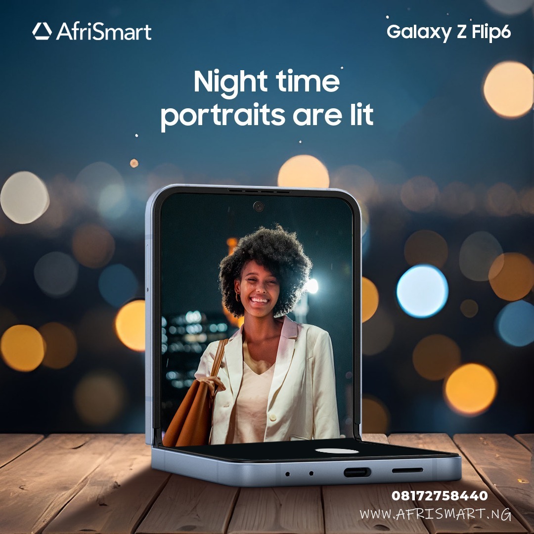 AfrismartNg's tweet image. Take clear crystal shots at night with the Samsung Galaxy Z Flip 6.

PRICES ARE SUSCEPTIBLE TO CHANGE, ALWAYS RECONFIRM

Reach us via DM via IG or WhatsApp. Messages Only: 08172758440

#Afrismart #ShopSmart #LagosShopping #Retail #SamsungZFlip6