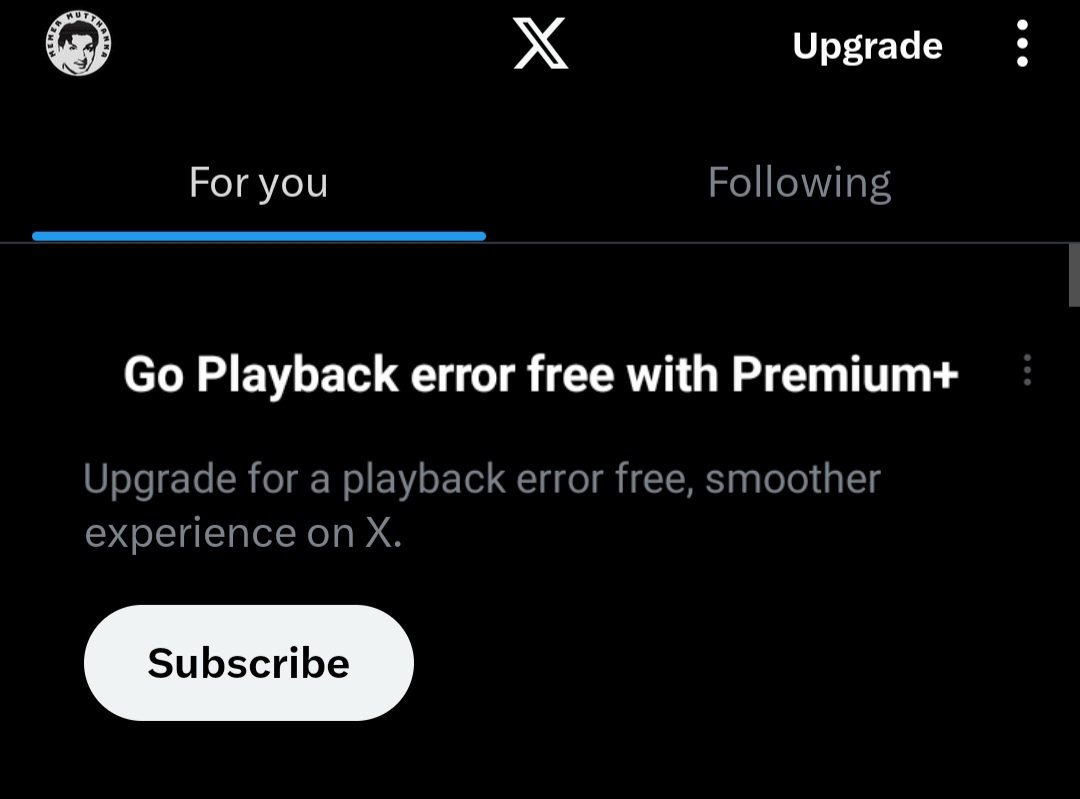 ijnani's tweet photo. Hope this doesn't happen 🫣😂
#PlaybackError #Playback #x https://t.co/zt3wpCom9w