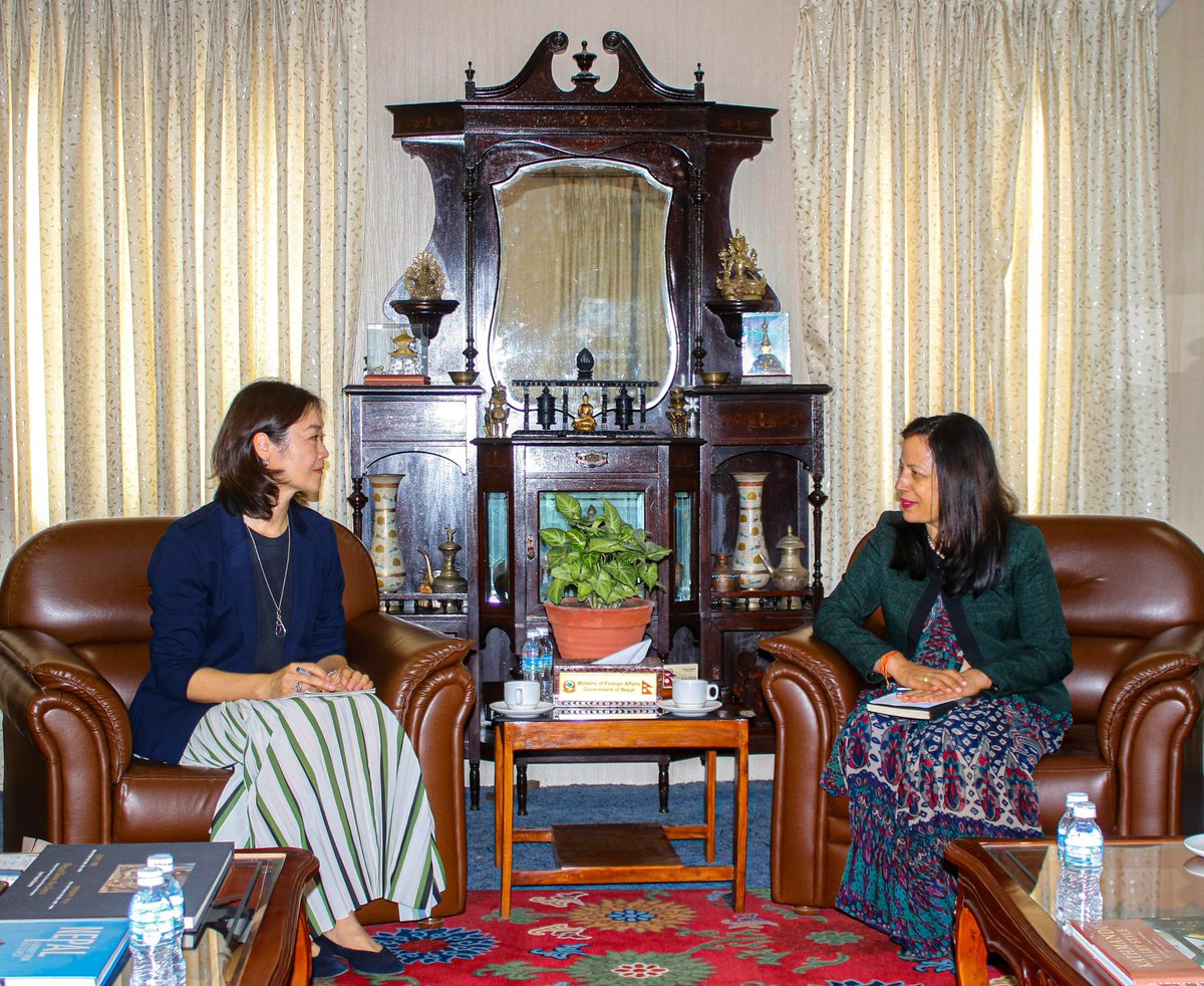 Honored to present my credentials to Honorable Minister of Foreign Affairs Dr. Arzu Rana Deuba as the new Resident Representative <a href="/UNDPNepal/">UNDP in Nepal</a> today. Looking fwd to working with the people and Govt of #Nepal to accelerate progress towards #SDGs. <a href="/ASteiner/">Achim Steiner</a> <a href="/kanniwignaraja/">Kanni Wignaraja</a>