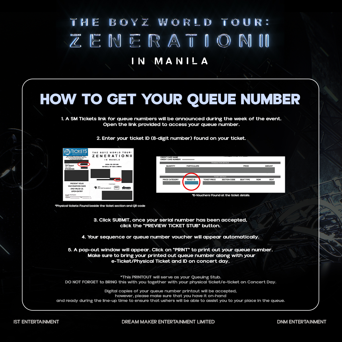 dnmentph's tweet photo. My heart's going wild because the queuing numbers are finally here! For all ticket holders use the link below and follow the steps to access your queue number.

QUEUEING LINK:
🔗: https://t.co/e9iI2enwhE

Tickets are still available via SM Tickets!
🔗: https://t.co/nbwJRdW9Fx

📆08.25.2024
🕖7:00 PM
📍SM Mall of Asia Arena

#THEBOYZ #더보이즈 #ZENERATION2 #제너레이션2 #ZENERATION2_MNL