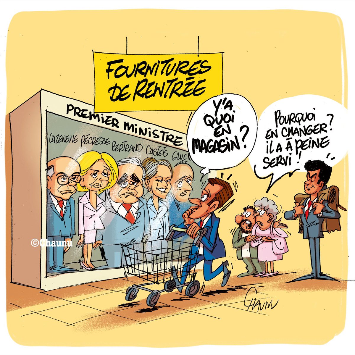 EmmanuelChaunu's tweet photo. ✏️ dessins du jour pour @ouestfrance et @_lunion #macron #actu #gouvernement #dessindepresse https://t.co/Mhat9tu8VM