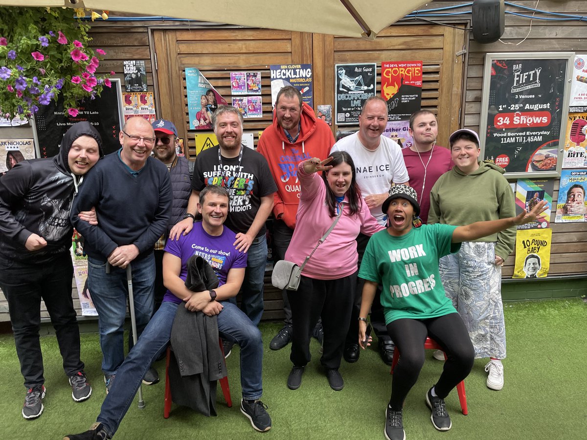 get2getheredin's tweet photo. We loved meeting @mnicholascomic and the gang from Disabled Cants 📷#Fringe fun! #get2gether #get2gethercommunity #DisabledCants #EdinburghFringe2024 

@edfringe
@InspInclusion 
@TNLComFundScot https://t.co/tCv0L6kXf4