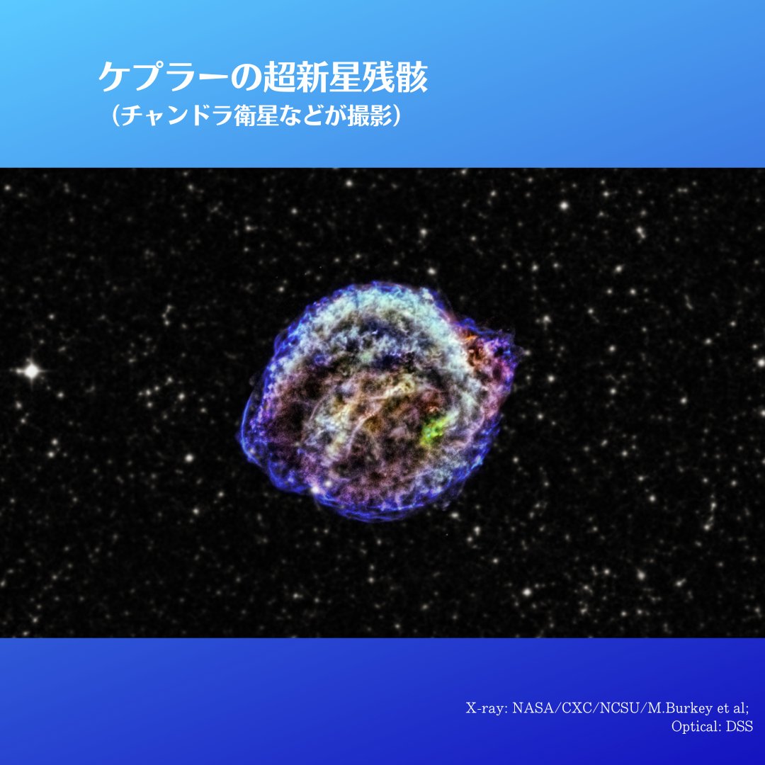 今日のXRISM】へびつかい座にある「ケプラーの超新星残骸」を観測中