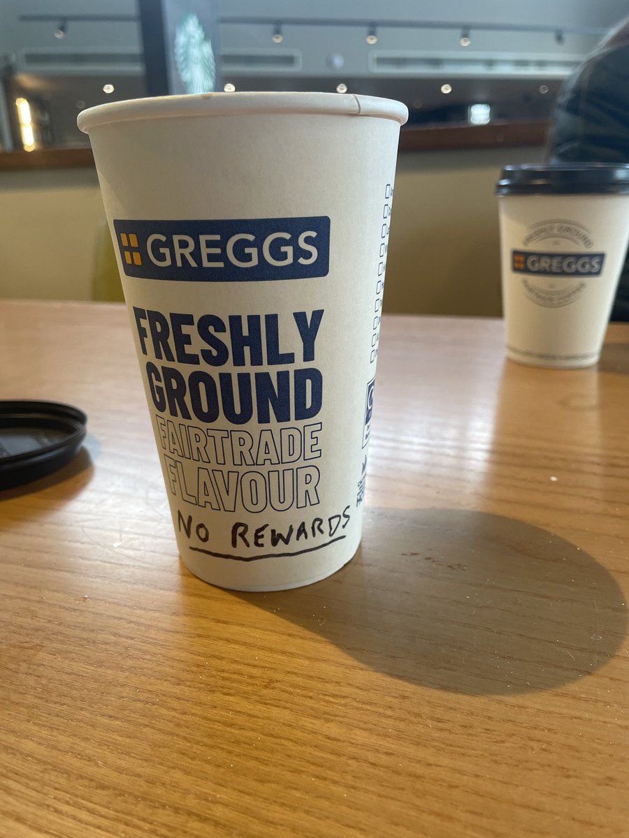 I have fixed that for you <a href="/GreggsOfficial/">Greggs</a> getting beyond the joke now. Yet again no app facility to collect rewards.