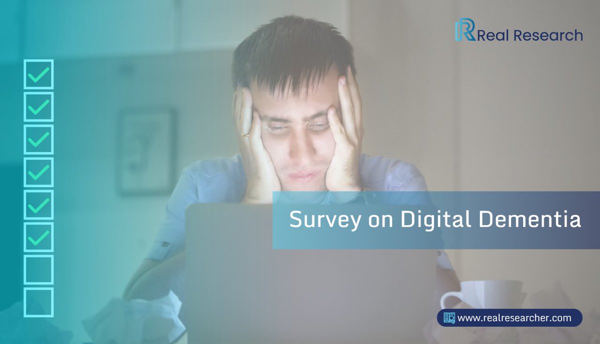 ⭐️ Survey on Digital Dementia

👉 Share your opinion with us via the Real Research Online Survey App from August 23, 2024.

🔗 Click here to participate in the survey: realresearcher.org/DRUL6hVfeu8LTA…

#RealResearch #RealResearchApp #SurveyApp