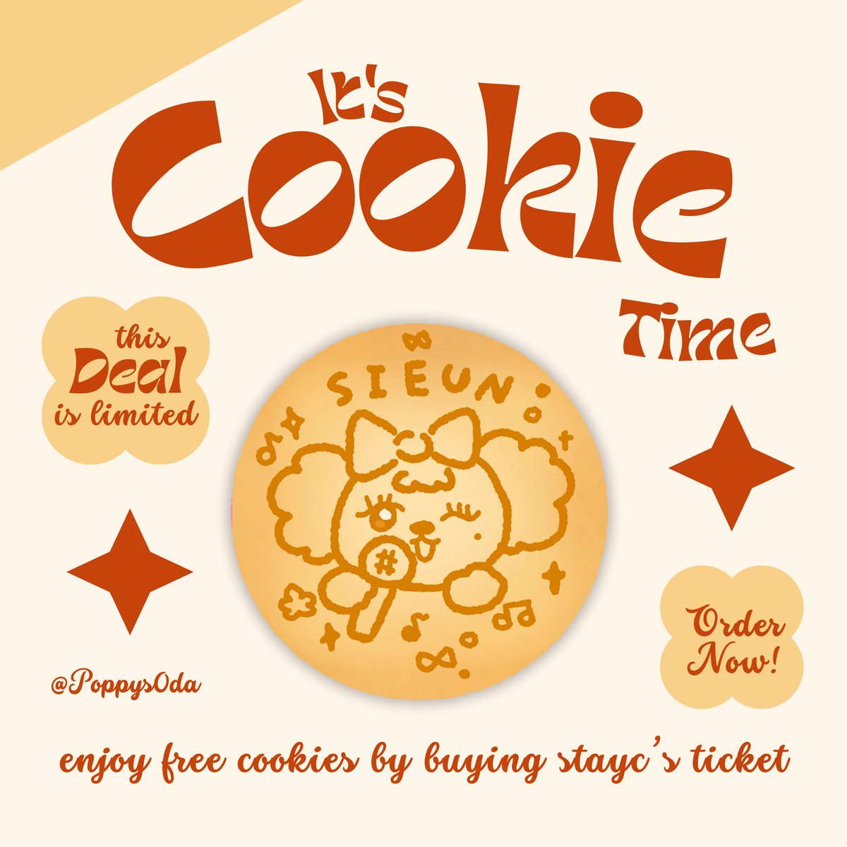Poppys0da's tweet photo. ⠀
스테이씨의 팬미팅 기념으로🍪
폭신 폭신 배지 나눔을 진행합니다

날짜 ✩⋆ 8/31 - 9/1
장소 ✩⋆ 당일 공지
수량 ✩⋆ 양일 각 20개씩
인증 ✩⋆ #RT + 티켓 OR 시은 버블구독

ٜ ྀི ͚ɞ̴̶̷ ·̮ ɞ̴̶̷ ͚ ྀིᡘ݂ DM예약은 시은 버블 100일 이상 가능합니다

#스테이씨 #시은
#STAYC #SIEUN → 🐩 https://t.co/TVY1H25rCF