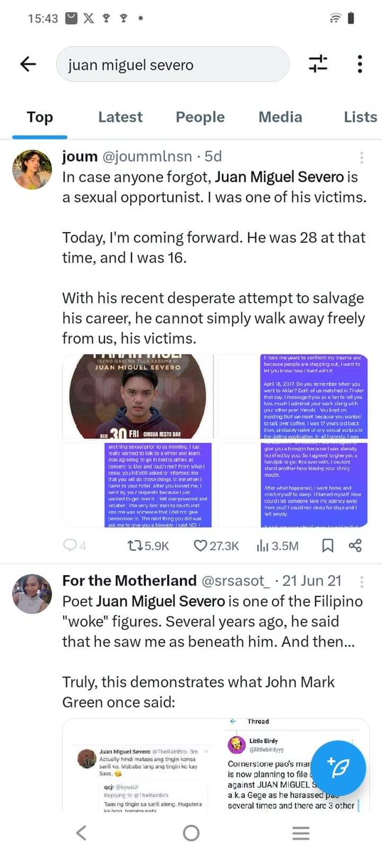 GlitterChannel8's tweet photo. #GlitterChannel --- New Sexual Harassment Case Allegations Against Writer, Director and Host Juan Miguel Severo; Victim Comes Forward

Full Story on Glitter Channel FB Page 

BY ALEXA TORRES 
GLITTER ENTERTAINMENT CHATTER https://t.co/xLC13hbyRp