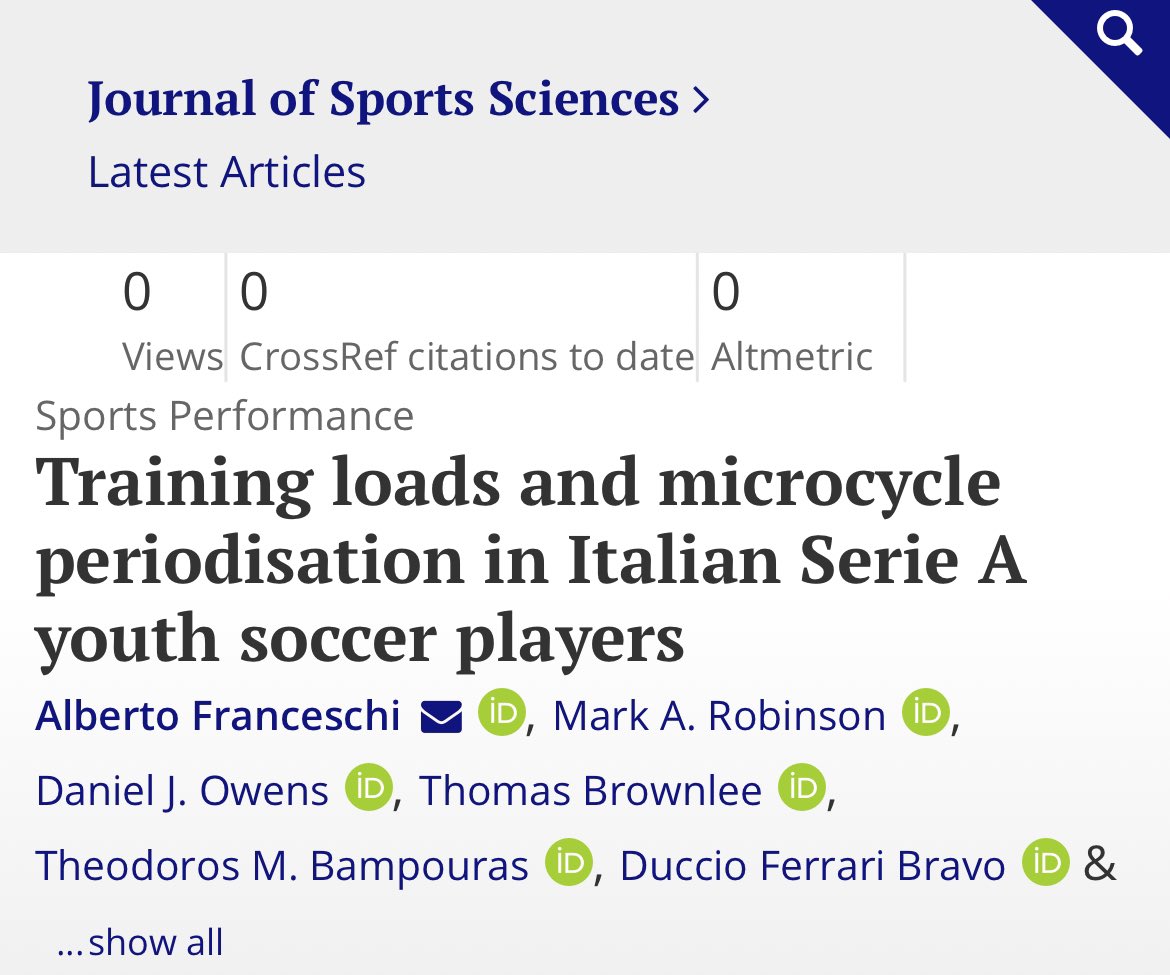 Dr Theodoros M. Bampouras (@drtheobampouras) on Twitter photo 📢HOT OFF THE PRESS🔥
The paper has now been published online <a href="/JSportsSci/">Journal of Sports Sciences</a>
👉🏻 tandfonline.com/doi/full/10.10…
#football #soccer #Training #load #youth 📢HOT OFF THE PRESS🔥
The paper has now been published online <a href="/JSportsSci/">Journal of Sports Sciences</a>
👉🏻 tandfonline.com/doi/full/10.10…
#football #soccer #Training #load #youth