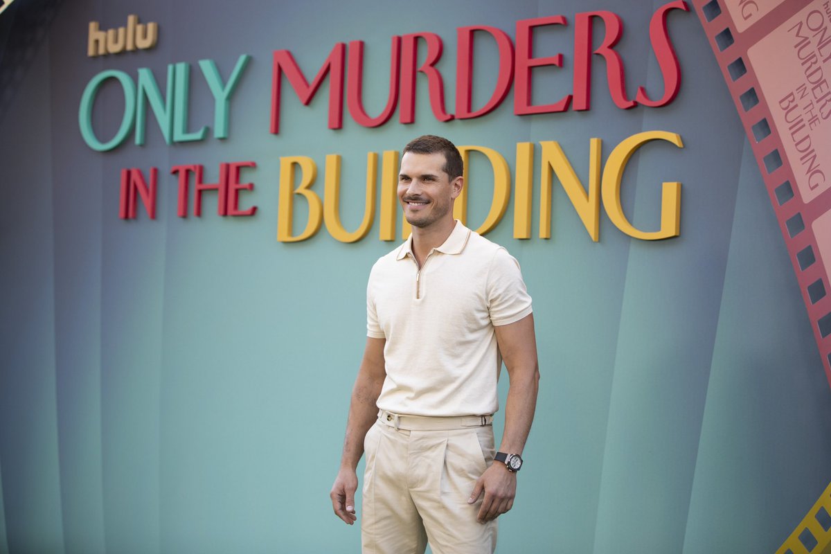 Reubes's tweet image. . @Gleb_Savchenko attending the @OnlyMurdersHulu season 4 premiere in Hollywood last night #DWTS