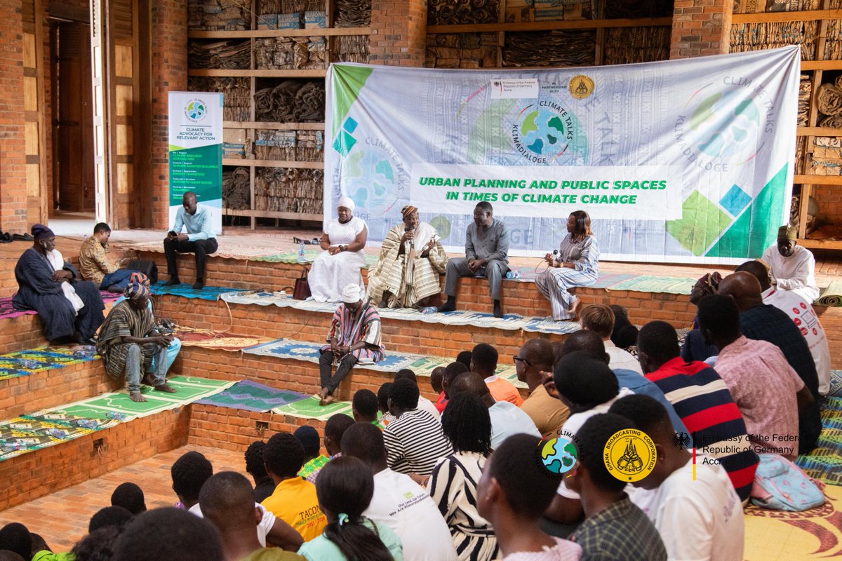 GTV_Ghana's tweet image. Photo Highlights from yesterday's #ClimateTalks event with the German Embassy in Accra event at the Red Clay Studio in Tamale.