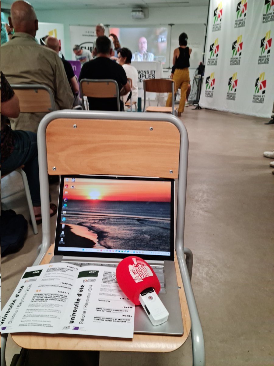 RÀDIO PAÍS (@radiopais) on Twitter photo 📍 La vòsta ràdio suu terrenh entà l'amassada Universitat d'Estiu a Baiona organisée par ⤵️
REGIONS ET PEUPLES SOLIDAIRES.
👇
Mes informacions <a href="/RetPS/">Régions et Peuples solidaires (R&PS)</a> .. Federation-rps.org
<a href="/VilleDeBayonne/">VilleDeBayonne</a> <a href="/CommunautePB/">CommunautéPaysBasque</a> <a href="/AciGasconha/">Aci Gasconha Anglet</a> <a href="/sudouest/">Sud Ouest</a> 📍 La vòsta ràdio suu terrenh entà l'amassada Universitat d'Estiu a Baiona organisée par ⤵️
REGIONS ET PEUPLES SOLIDAIRES.
👇
Mes informacions <a href="/RetPS/">Régions et Peuples solidaires (R&PS)</a> .. Federation-rps.org
<a href="/VilleDeBayonne/">VilleDeBayonne</a> <a href="/CommunautePB/">CommunautéPaysBasque</a> <a href="/AciGasconha/">Aci Gasconha Anglet</a> <a href="/sudouest/">Sud Ouest</a>