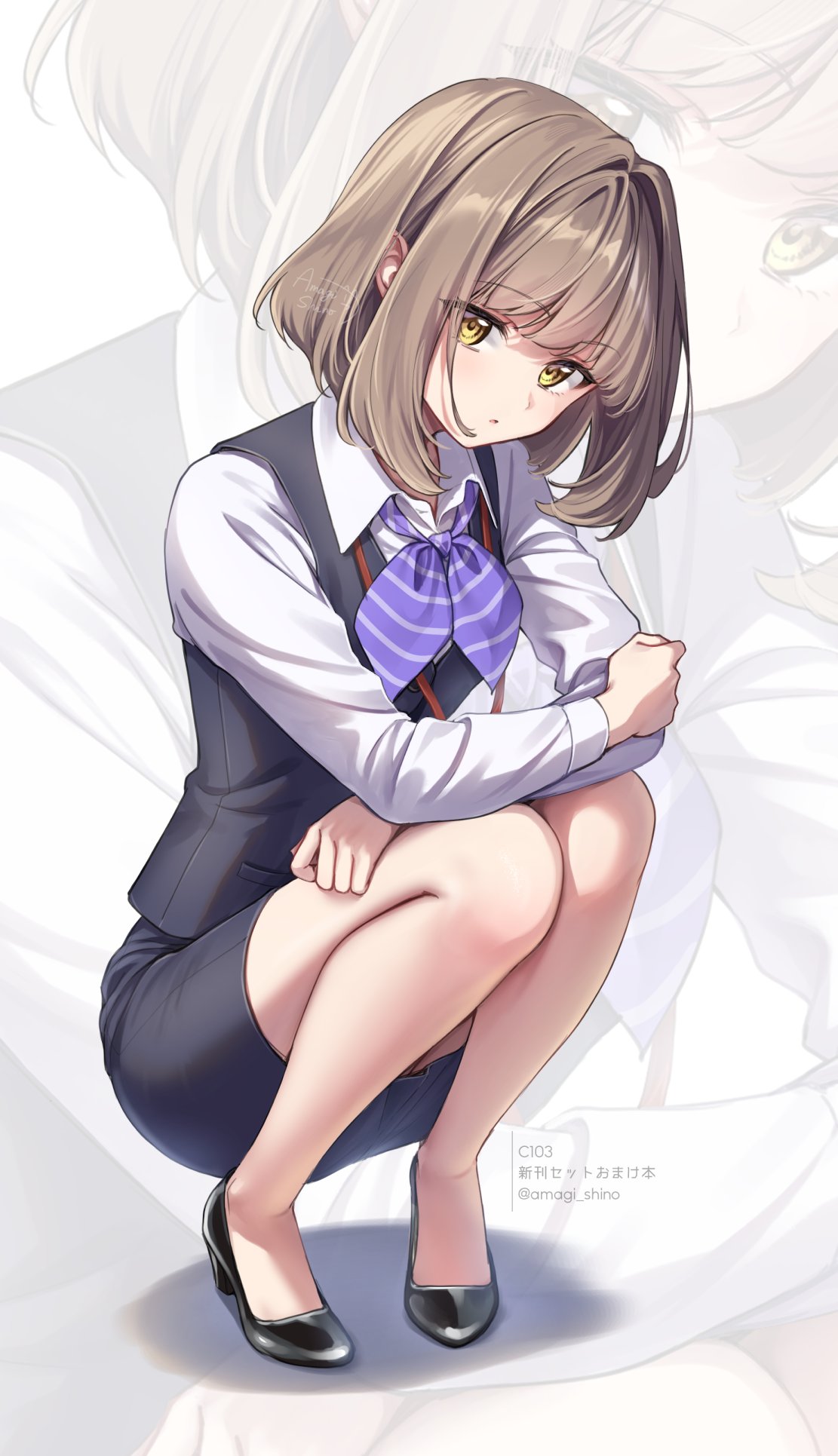 働くお姉さんしゃがみ 受付ちゃん日誌 - Search / X