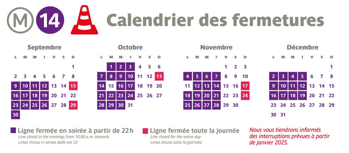 Ligne 14 tweet media