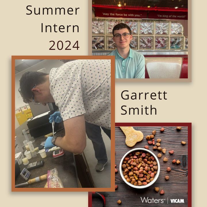 VicamWaters's tweet photo. Today our summer intern, Garrett Smith, finishes his projects with us and begins his junior year at University of Iowa.  You are headed for great things, Garrett - thank you for spending your summer supporting global food safety! https://t.co/Y8Kp3drlkq