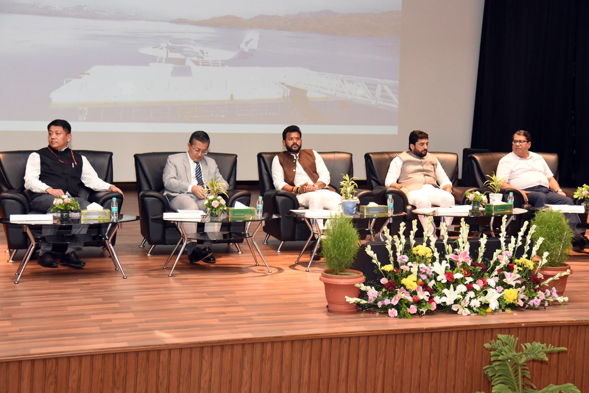 visitIAA's tweet photo. 🚀 MoCA launches# Guidelines for Seaplane Operations under #RCSUDAN. Honored to have at IAA Union Minister of Civil Aviation and Minister of State for Civil Aviation &amp; Co-op. leading this pivotal moment for regional connectivity. ✈️🌊 #Aviation #SeaplaneOperations #UDAN #India https://t.co/MqZe8q2dKU