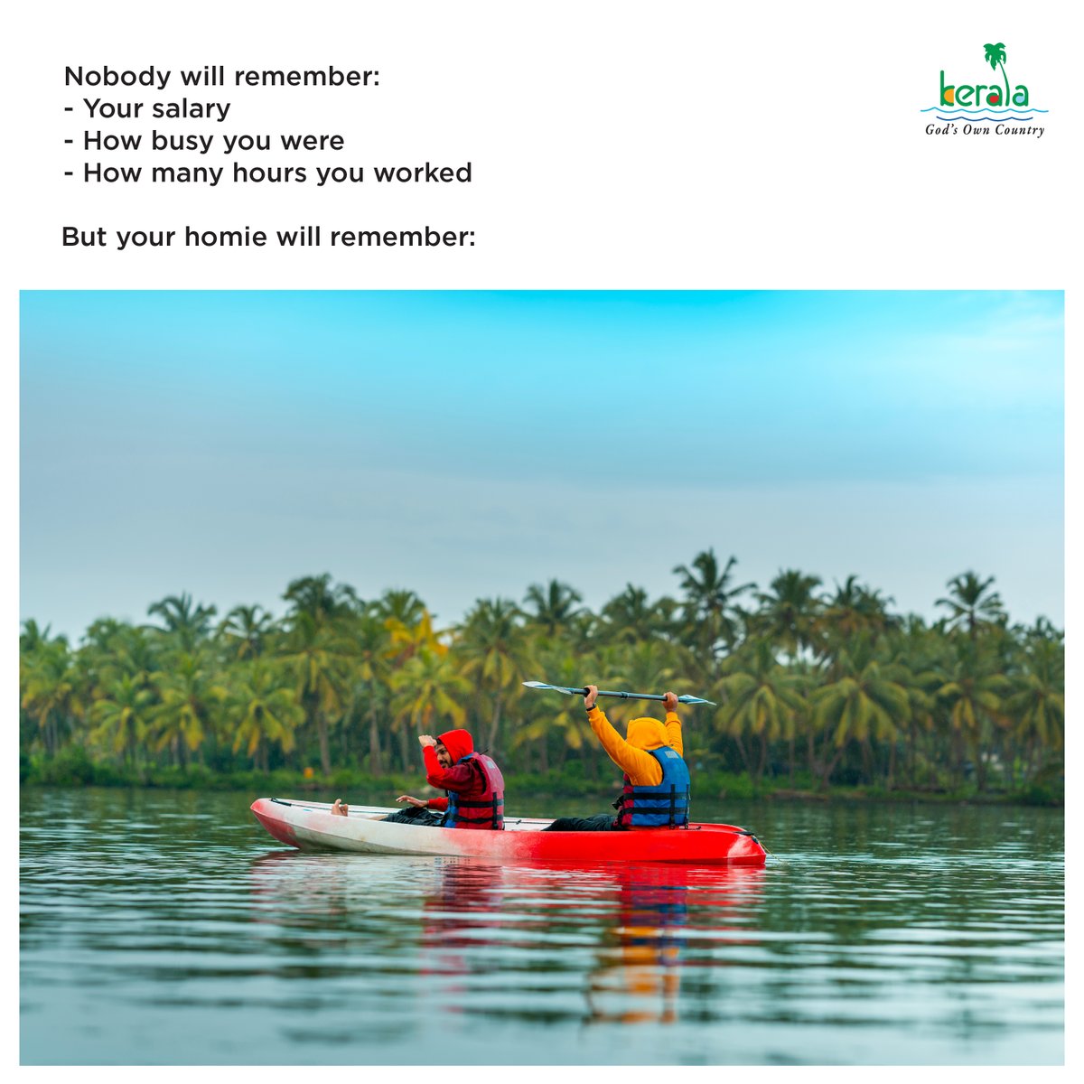 KeralaTourism's tweet photo. Tag that homie, with whom you want to make memories.

#NobodyWillRemember #Trending #Meme #KeralaTourism https://t.co/CFLJbpIfiG