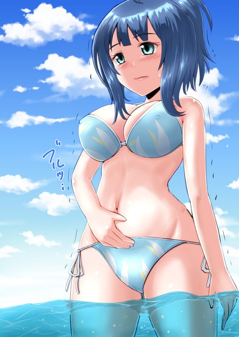 海で冷えてきちゃった八奈見さん 