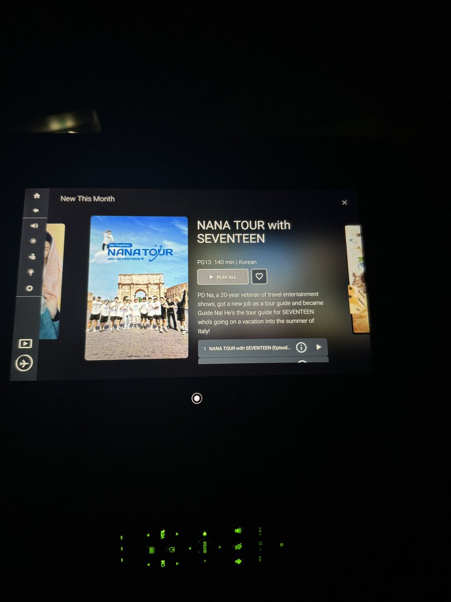 minggwoo's tweet photo. @pledis_17 … guys… NANA TOUR is in Korean Air!! (only until ep 2 tho 🥲 please add remaining episodes @KoreanAir ) https://t.co/xNxiXI2GY3