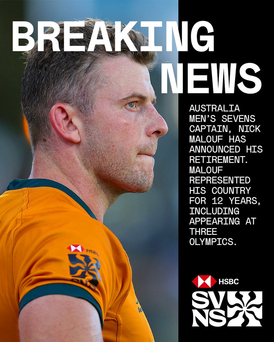 SVNSSeries's tweet photo. A legend of the game, Nick Malouf, says farewell 👋

#HSBCSVNS https://t.co/IO0bocEZFI