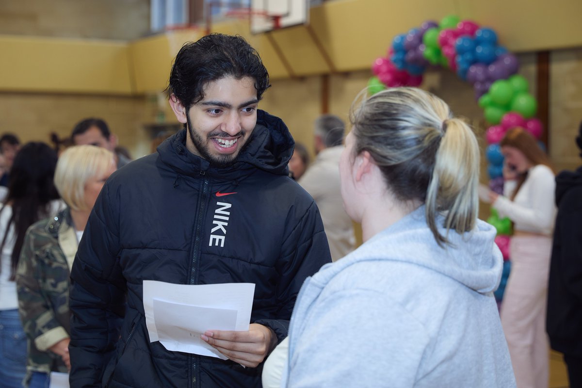 PolarisMat's tweet photo. We're thrilled to announce that all of our academies have seen improved results this year! A huge thanks to our incredible staff for their unwavering dedication to helping students achieve their goals. Here are some photos of @RastrickHigh GCSE results day 🎉🎉 https://t.co/0I6lOqzOmp