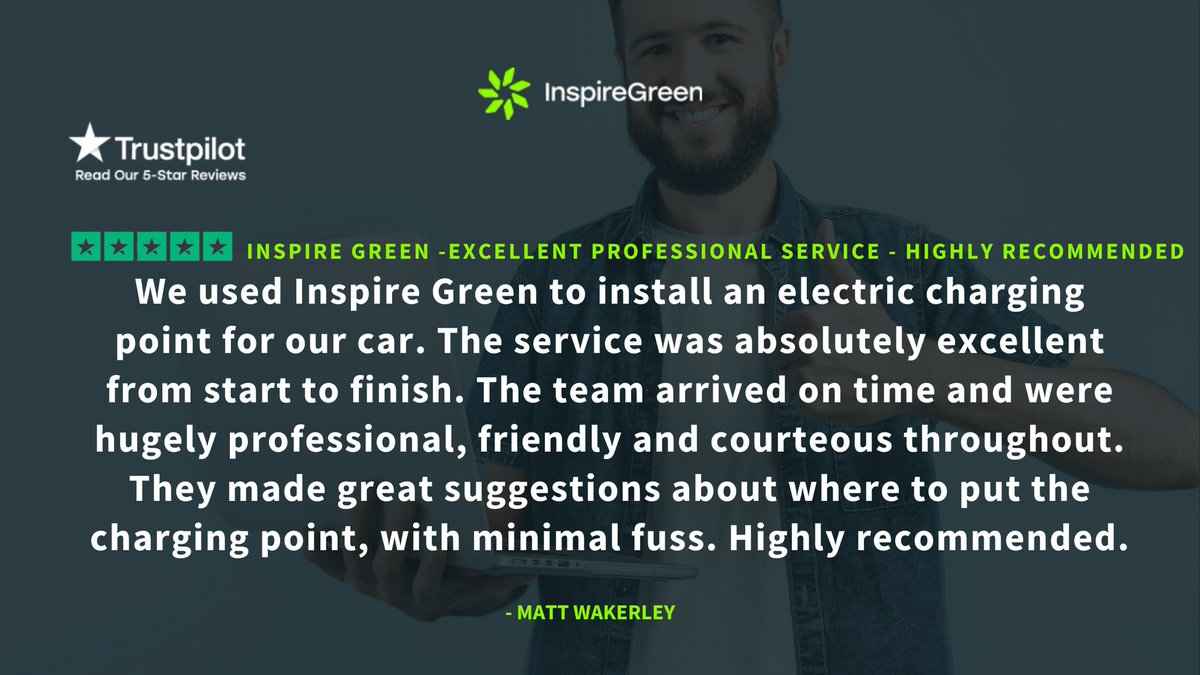Thank You Matt for leaving this amazing review on #Trustpilot 

Read our latest reviews online at uk.trustpilot.com/review/inspire…

We are now rated 4.6 by our customers! 📷📷

#SolarPower #GoGreen #RenewableEnergy #SustainableLiving #TestimonialTuesday #Review