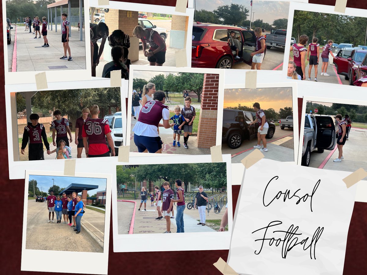 ConsolFootball's tweet photo. Core Value #1 - Service to Others

High fives and Knuckle bumps 🙌 👊Consol Football got up this morning after a long scrimmage and opened up car doors for our Elementary feeders! #TheShip https://t.co/rM3FP5XAG0