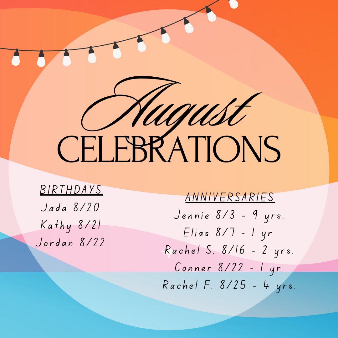 It was a big month of employee celebrations, we appreciate all of you!   #FinancialLiteracy #ExpenseAwareness #streamlinedbusinesssolutions #nationwidebookkeepingfirm
#knowyournumbers