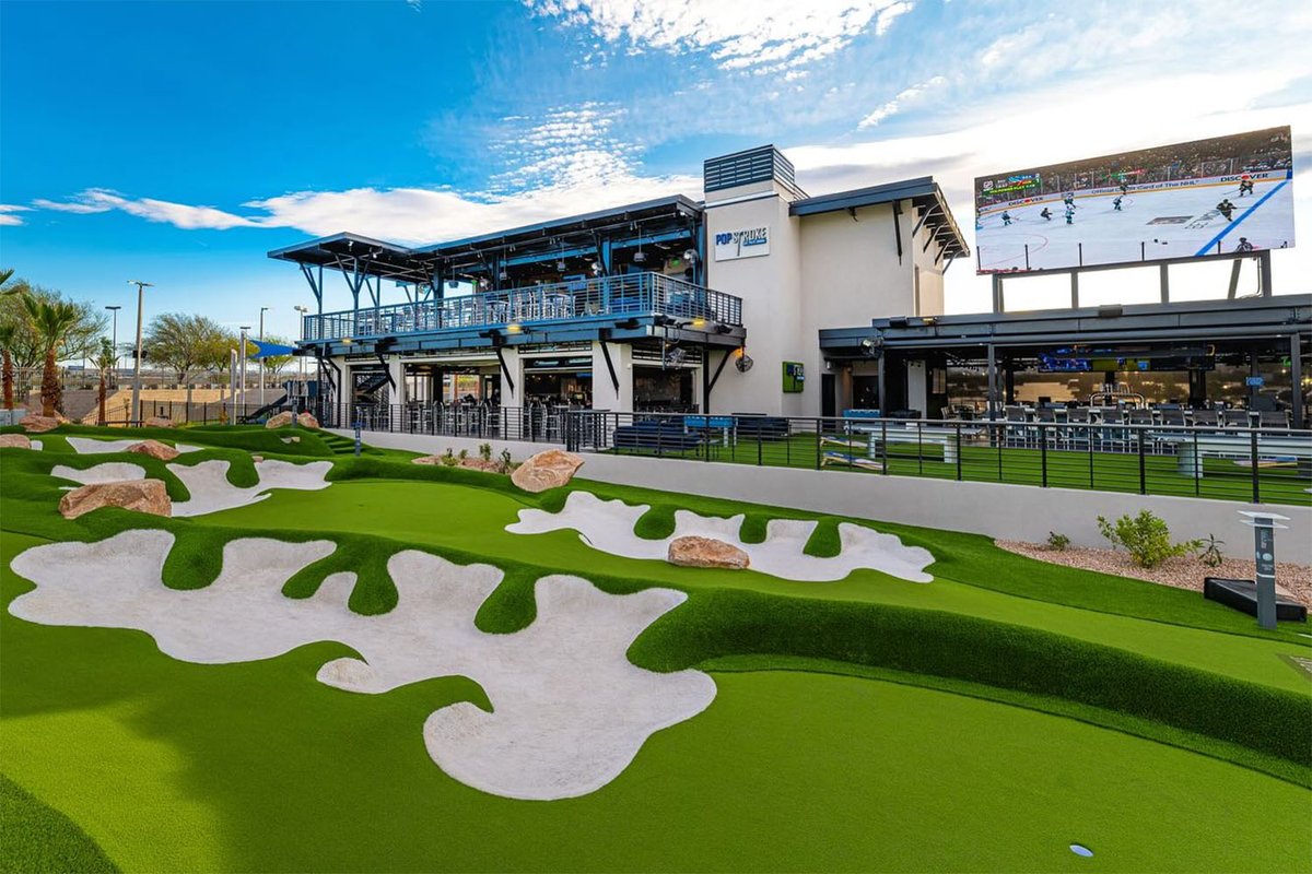 OKCTalk's tweet photo. Designed by Tiger Woods, @PopstrokeGolf  is looking to open its first Oklahoma location at @thehalfokc  near Britton and Broadway.

PopStroke typically features two 18-hole putting courses plus a 2-level restaurant and bar area. https://t.co/fANFzISWoS
