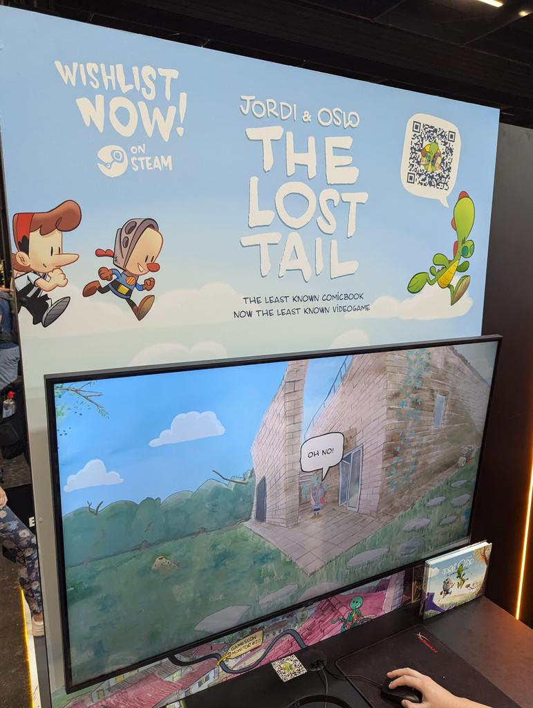 Der spanische Comiczeichner Joveguille arbeitet an einer Point-and-Click-Umsetzung seines Comics "Jordi &amp; Oslo: The Lost Tail". Der richtet sich an die ganze Familie, ist also spielerisch recht einfach, farbenfroher Stil und humorvolle Schreibe machen aber Lust auf mehr. -js