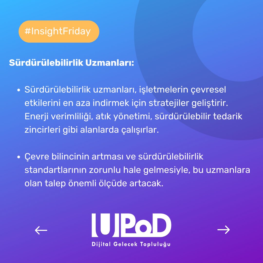 UPoD_Community's tweet photo. #InsightFriday ‘de bu hafta Dünya Ekonomik Forumu’nun İşlerin Geleceği raporunu inceledik. Önümüzdeki yıllarda başarısını sürdürmek ve sektörel içgörü edinmek isteyenler için daha fazlası bu profilde! https://t.co/AMv3kEnWEG