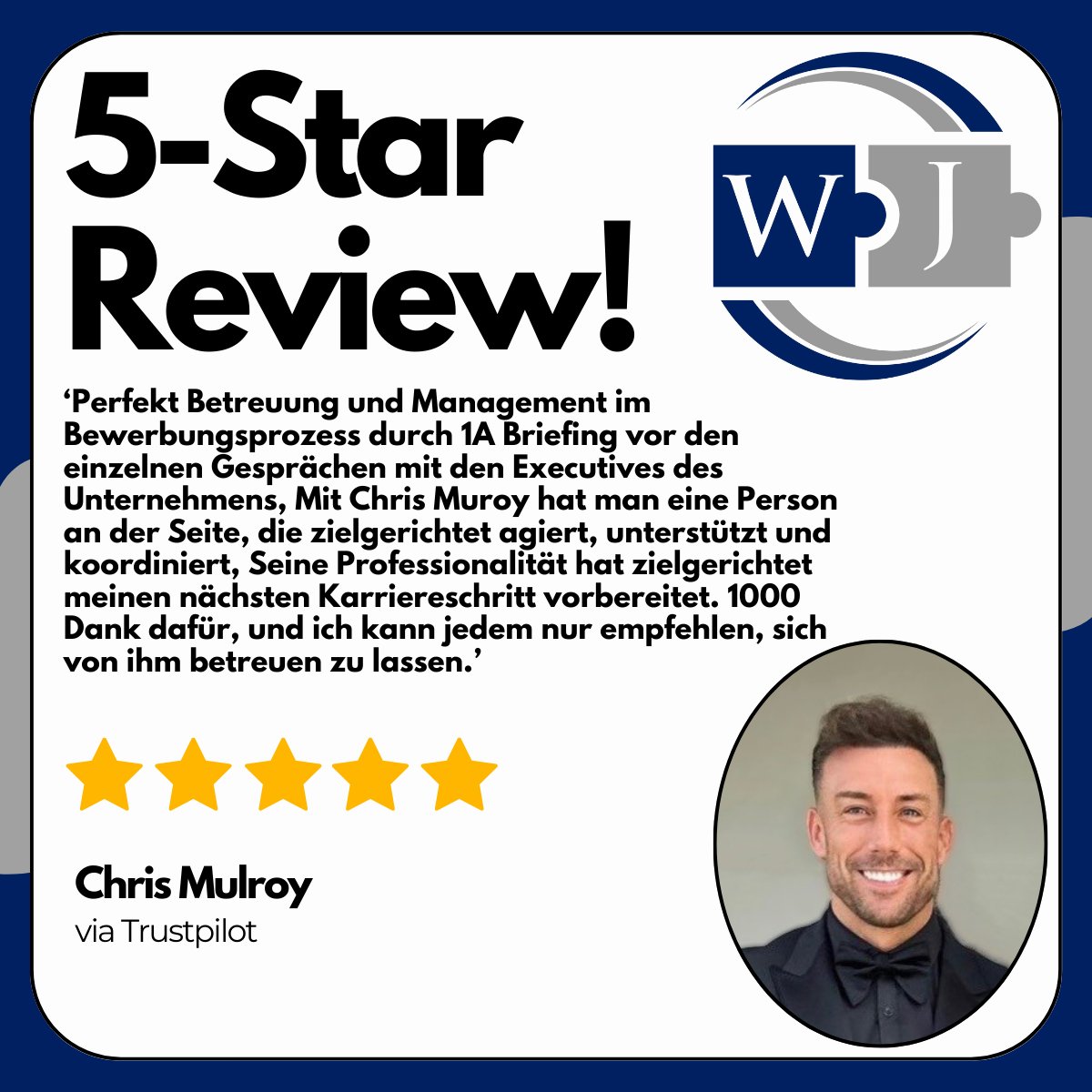 The 5-star reviews are flying in for Chris Mulroy!
