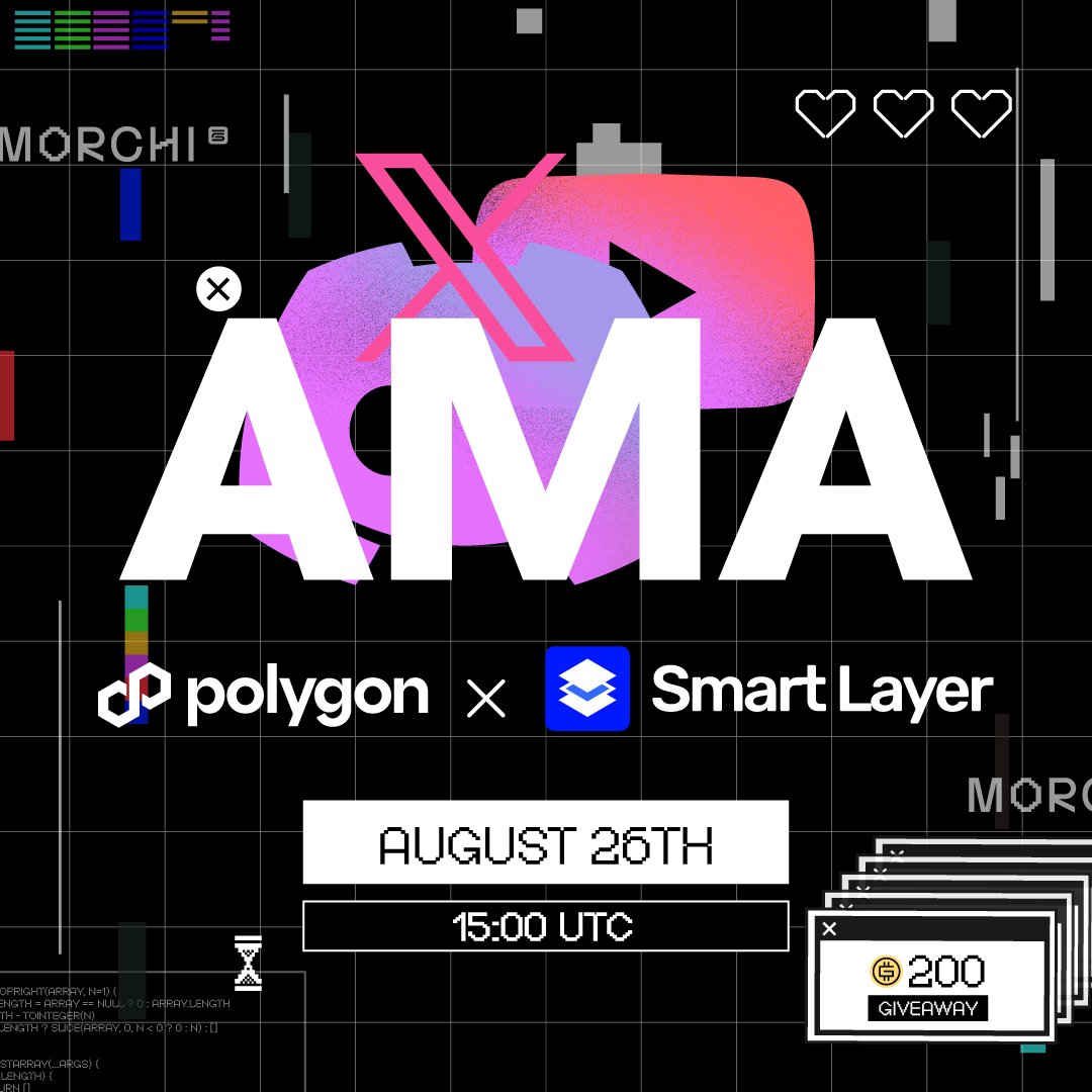 mooarofficial's tweet photo. 🚨 #AMA Alert 🚨

Soon, all will be revealed… 🕵️‍♂️

Join us for an AMA to find out WTF is SUT and stand a chance to win 200 GMT! 💸

📅 August 26th, 15:00 UTC
📌 https://t.co/oJwo5Pn5L9 

How to Enter:

🩷 Like and Retweet
😺 Follow @mooarofficial, @SmartLayer, @0xPolygon, and @WTFisSUT
⁉️ Answer a question in the live chat

We’ll select 2 lucky winners—100 GMT each! 💰 

⏰ Set your alarms and come find out WTF is SUT! 

#MOOAR #MORCHI #WTFisSUT