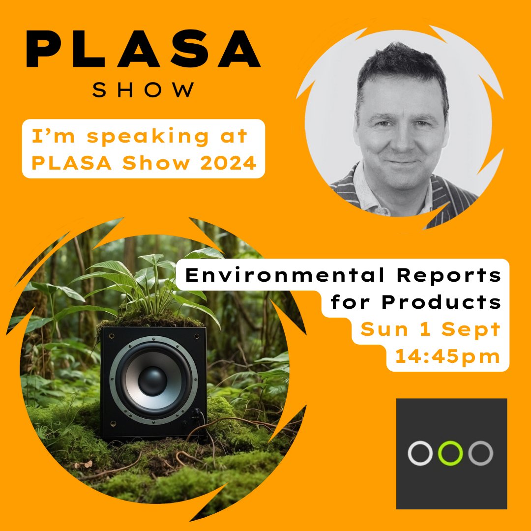 The countdown to @PLASA London is on ⏳

You don’t want to miss Roland Hemming’s talk “Environmental reports for products” 🌱

📍Seminar Theatre 3
🗓️Sunday 1st September
🕑2:45 pm

Find out more here ➡️ plasashow.com/programme

#Sustainability #RHC #ProAudio #ProAV