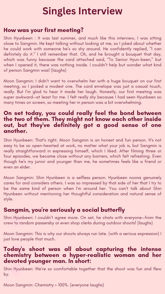 sangmindaily's tweet photo. [ENG] Moon Sangmin and Shin Hyunbeen Singles Star Magazine Interview

#문상민 #신현빈 #새벽2시의신데렐라 https://t.co/RJcc4pPQKj