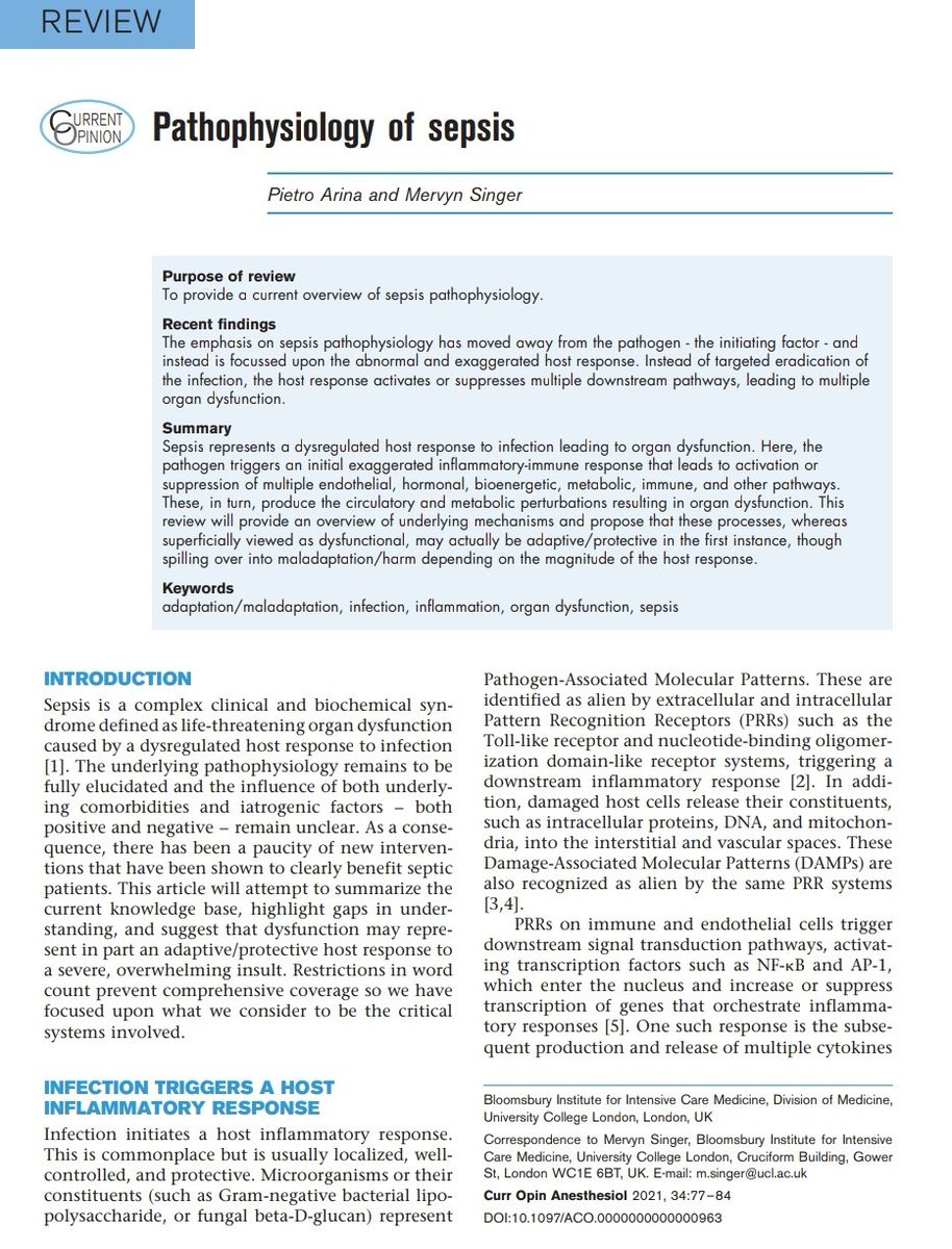 Leo_Santo5's tweet photo. 💎Fisiopatología de la Sepsis 🦠😵‍💫 

🔰📚Curr Opin Anesthesiol 2021

DOI:10.1097/ACO.0000000000000963

Enlace a Artículo Completo 👇🏻✅🆓https://t.co/xumUMHaxVK https://t.co/ER2N5DcavV