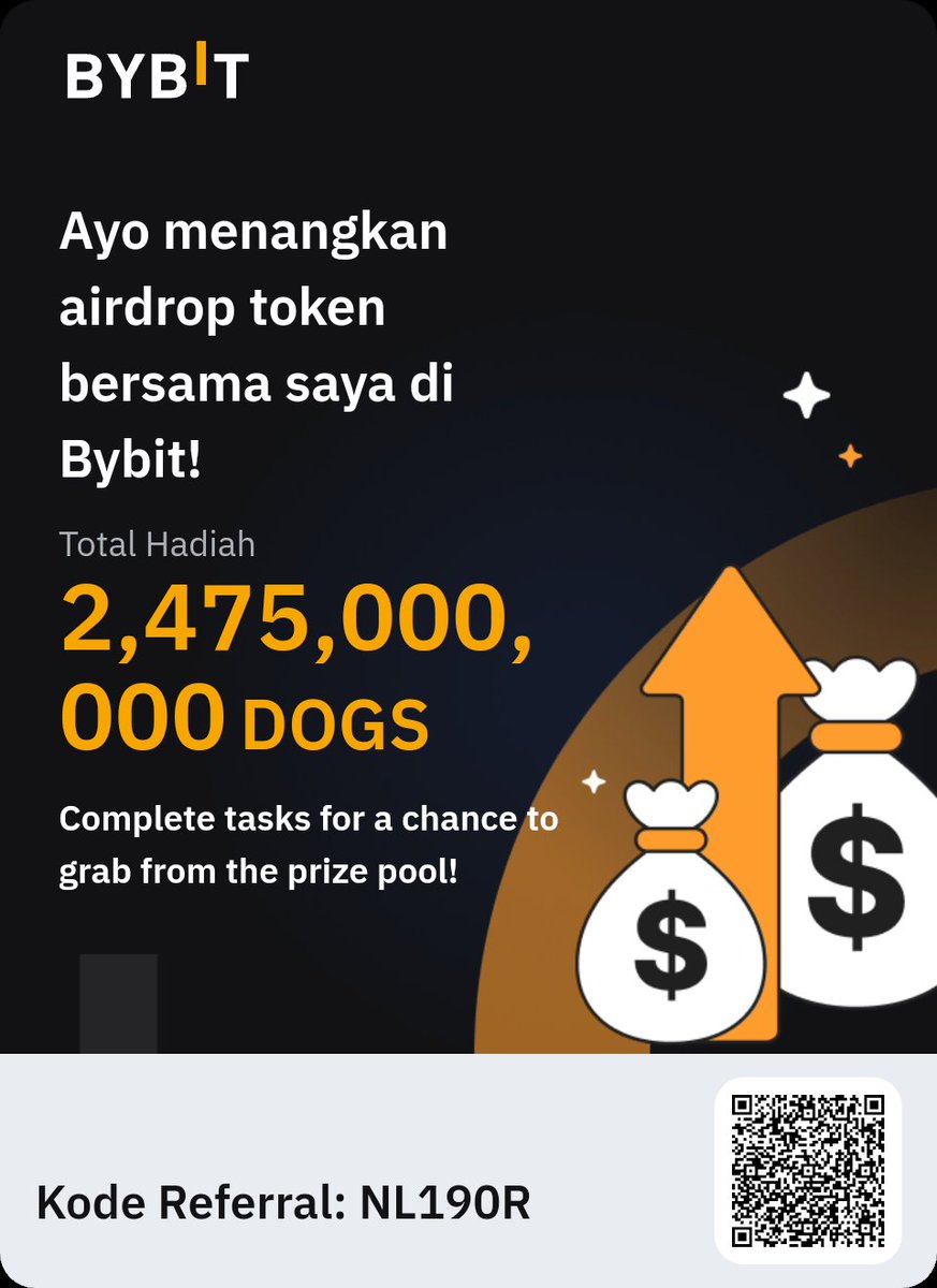 Join me on Bybit and complete tasks on Token Splash for a chance to grab from a 2,475,000,000 DOGS prize pool! Click here:bybit.cloud/id-ID/trade/sp…