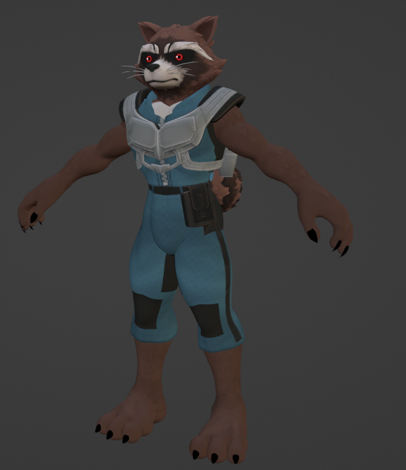 Ah, another thing to show. I have plans for Rocket Raccoon.
