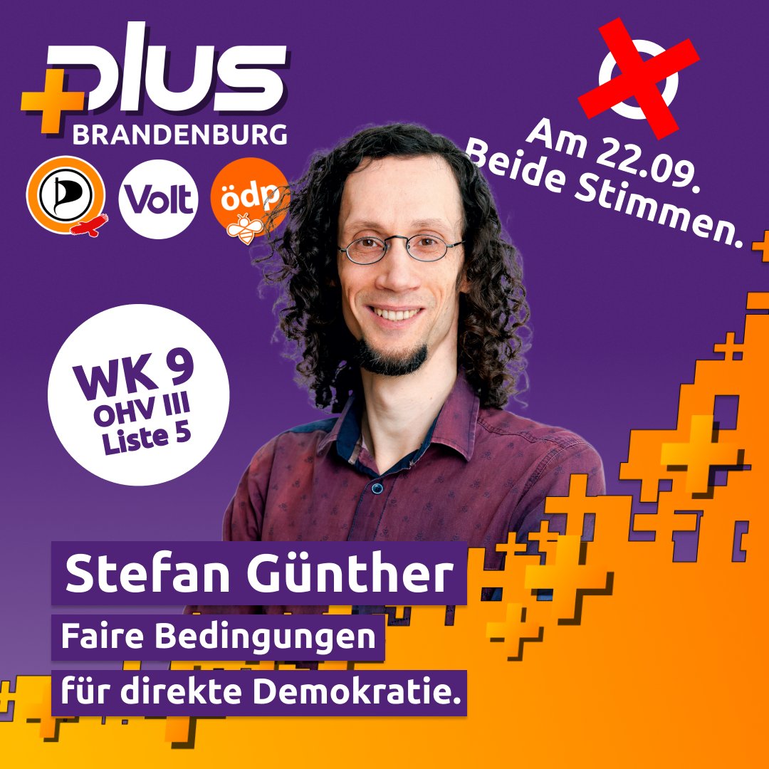 PlusBrandenburg's tweet photo. Stefan Günther, unser Listenplatz 5 und Direktkandidat in Oberhavel III (Oranienburg), lebt in Oranienburg, Grundschullehrer in Bernau. Er setzt sich seit Jahren für bessere Bedingungen der Bürgerbeteiligung ein und fordert ein Studium mit mehr Praxisbezug für Lehrkräfte. https://t.co/mR3KGfWgMU