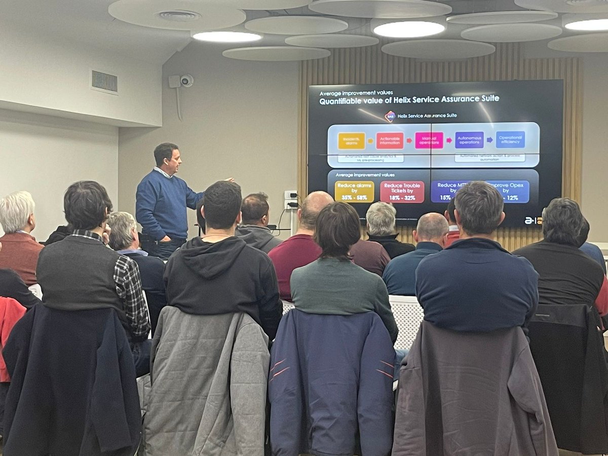 Amdocs's tweet photo. In #Enlight Buenos Aires, we discussed how #AI is revolutionizing #telecom, from network reliability to customer experiences. Our #amAIz platform is leading the way in digital transformation. Discover more about our innovations: https://t.co/BKRz2IOQy5 #EnlightBuenosAires https://t.co/fuTN5ZswEr