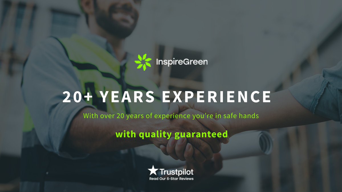 At #InspireGreen, expertise runs deep!

Drawing from 20+ years of industry immersion, we've refined our skills in technical installations, embraced cutting-edge technologies, mastered engineering intricacies, and consistently prioritised customer experiences.

 #20YearsStrong