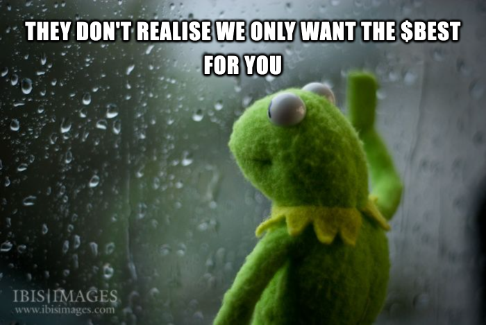 BestWalletHQ's tweet photo. @MaisonGhost Sometimes it's hard being the underdog. https://t.co/OnCdGLZz6d
